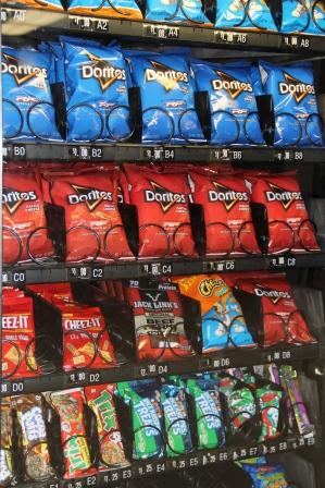 The vending machines have different options after the Smart Snacks program took over. 