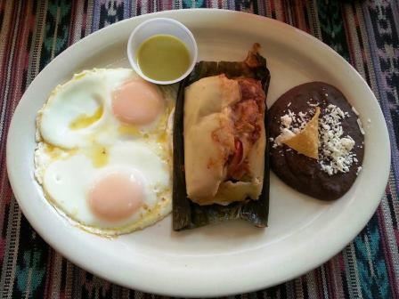 Breakfast Tamales (special of the day)