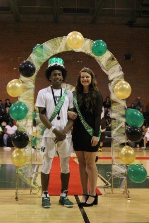 Homecoming King and Queen, Brannon Dean and Payton Langley.