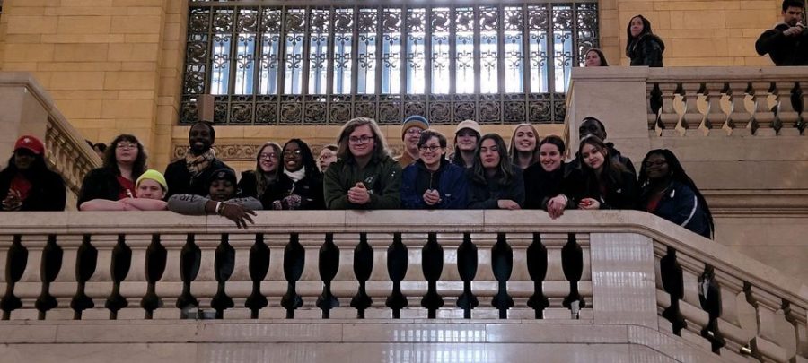 HCP Choir on the stairs at Grand Central Terminal