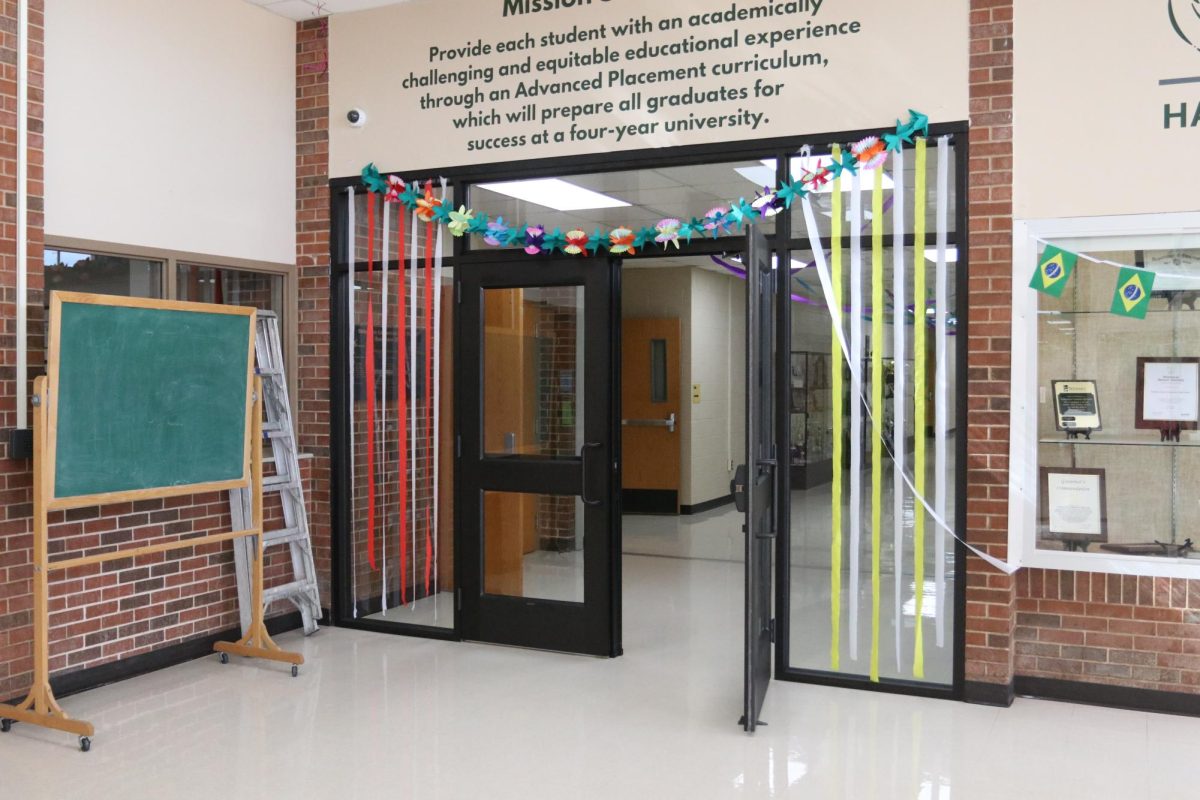The added security doors to the front entrance caused a few hiccups, but traffic is running smoothly after a few days of adjusting to the new system. According to principal Joe Hughes, the doors were added to provide more safety to the students and staff at HCPHS.